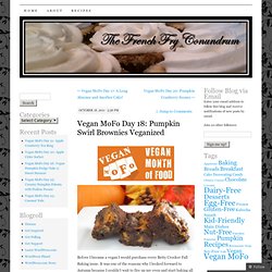 Vegan MoFo Day 18: Pumpkin Swirl Brownies Veganized