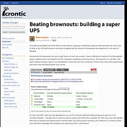 Beating brownouts: building a super UPS