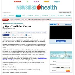Dr. Brownstein Reveals the Warning Signs that May Mean You Have Cancer on This Video Documentary