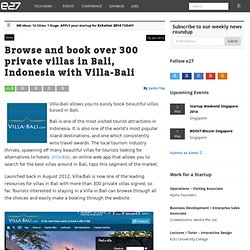 Browse and book over 300 private villas in Bali, Indonesia with Villa-Bali