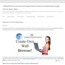 Steps How to Create a Web Browser