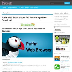 Puffin Web Browser Apk Full Android Premium