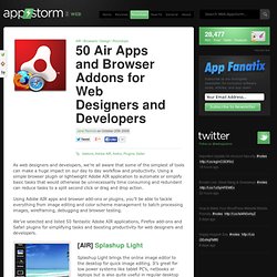 50 Air Apps and Browser Addons for Web Designers and Developers