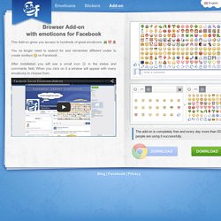 Browser Add-on with emoticons for Facebook