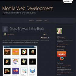 Cross-Browser Inline-Block