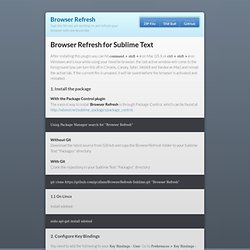 Browser Refresh by gcollazo