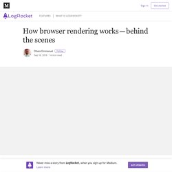 How browser rendering works — behind the scenes