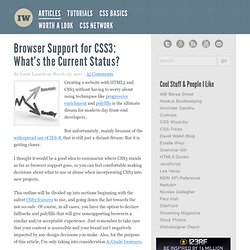 Browser Support for CSS3: What’s the Current Status?