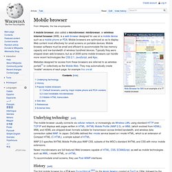 Mobile browser