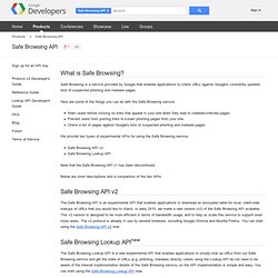 Safe Browsing API