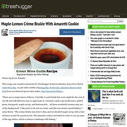 Maple-Lemon Crème Brulée With Amaretti Cookie