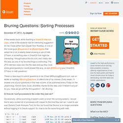 Bruning Questions: Sorting Processes