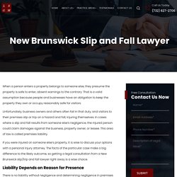 New Brunswick Slip and Fall Lawyer