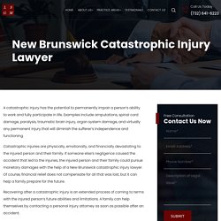 New Brunswick Catastrophic Injury Lawyer