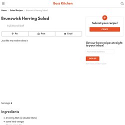 Brunswick Herring Salad - Boss Kitchen