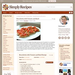 Bruschetta with Tomato and Basil Recipe