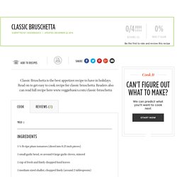 Classic Bruschetta Recipe