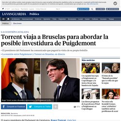 Roger Torrent viaja a Bruselas para reunirse con Puigdemont