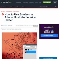 How to Use Brushes in Adobe Illustrator to Ink a Sketch