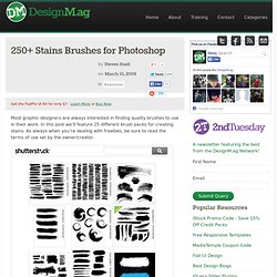 250+ Stains Brushes for Photoshop