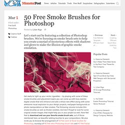 50 Free Smoke Brushes for Photoshop