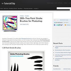 300+ Free Paint Stroke Brushes for Photoshop