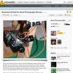Brushless Gimbal for Aerial Photography Drones