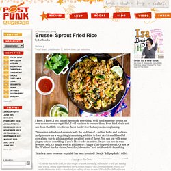 Brussel Sprout Fried Rice