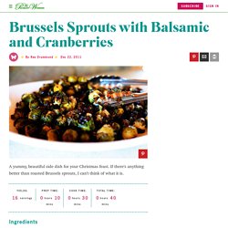 Brussels Sprouts with Balsamic and Cranberries