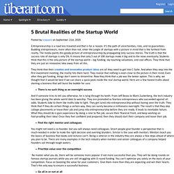 5 Brutal Realities of the Startup World