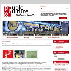 Peuple et Culture Wallonie-Bruxelles