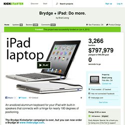 Brydge + iPad: Do more. by Brad Leong