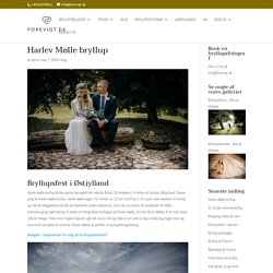 Se flotte bryllupsbilleder fra brylluppet Østjylland