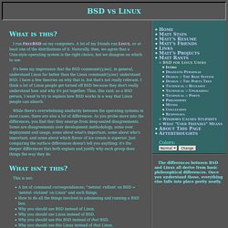 BSD For Linux Users