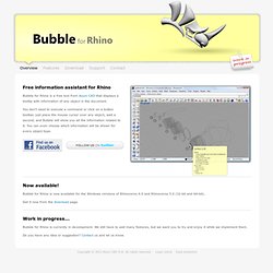 Bubble for Rhino - Overview