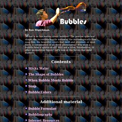 Soap Bubbles - Basic Properties, Bubble Recipe & More