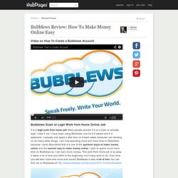 Bubblews Review: How To Make Money Online Easy