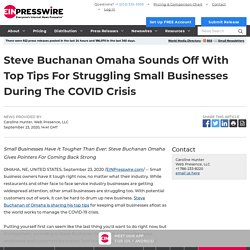 Steve Buchanan Omaha Sounds Off With Top Tips For Struggling Small Businesses During The COVID Crisis