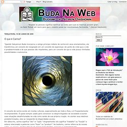 Buda na Web: O que é Carma?