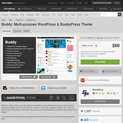 Buddy: Multi-purpose WordPress & BuddyPress Theme