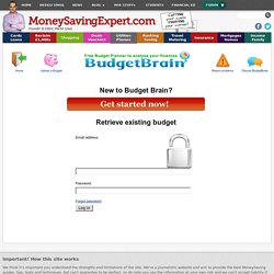 Budget Brain: the ultimate free budget planner :: Budget Brain: the ultimate free budget planner