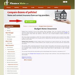 Budget Home Insurance - Save upto 20% with Budge Insurance