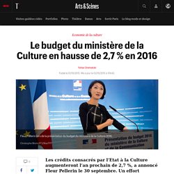 Le budget du ministère de la Culture en hausse de 2,7 % en 2016