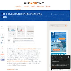 Top 5 Budget Social Media Monitoring Tools