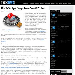 How to Set Up a Budget Home Security System