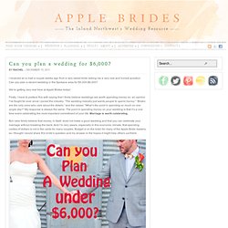 Budget wedding ideas, Spokane wedding venues