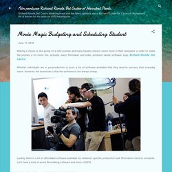 Movie Magic Budgeting and Scheduling Student