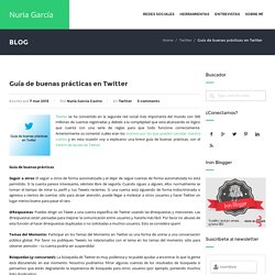 Guía de buenas prácticas en Twitter