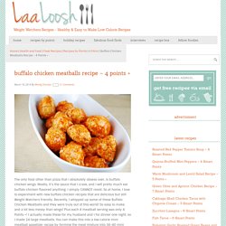 Buffalo Chicken Meatballs Recipe - 4 Points