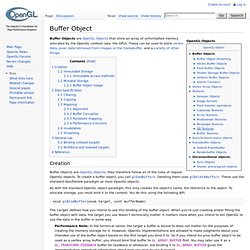 Buffer Object - OpenGL.org
